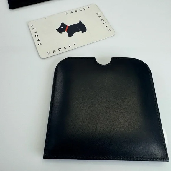 Radley Black Mirror Holder Wallet Dog Scottie Design - Picture 3 of 6